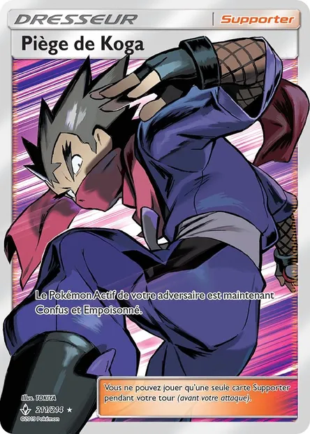 Piège de Koga, carte Pokémon UNB 211 — extension Alliance Infaillible