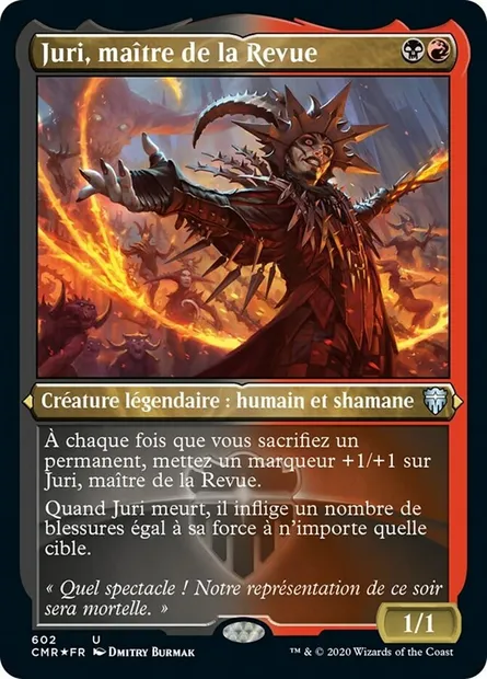 Juri, maître de la Revue, carte Magic CMR 602 — extension Commander Legends