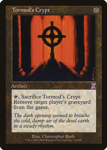 Tormod's Crypt, Magic card TSB 115 — Time Spiral Timeshifted set