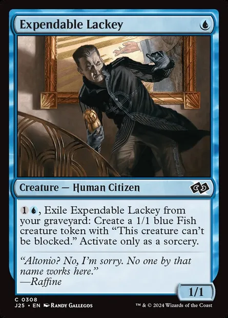 Expendable Lackey, Magic card J25 308 — Foundations Jumpstart set