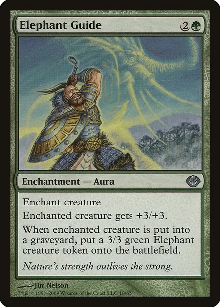 Elephant Guide, Magic card DDD 18 — Duel Decks: Garruk vs. Liliana set