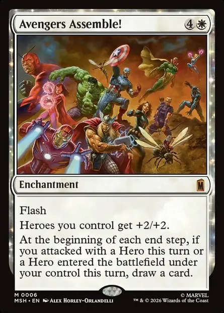 Avengers Assemble!, Magic card MSH 6 — Marvel Super Heroes set