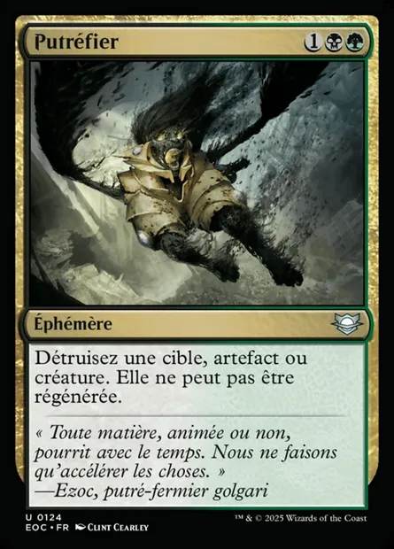 Putréfier, carte Magic EOC 124 — extension Edge of Eternities Commander