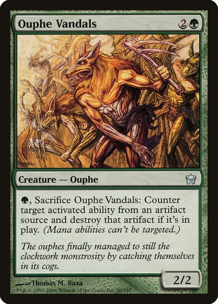 Ouphe Vandals, Magic card 5DN 90 — Fifth Dawn set