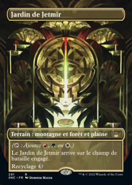 Jardin de Jetmir, carte Magic SNC 291 — extension Les rues de la Nouvelle-Capenna