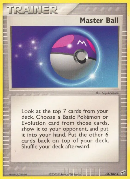 Master Ball, Pokémon card DX 88 — Deoxys set