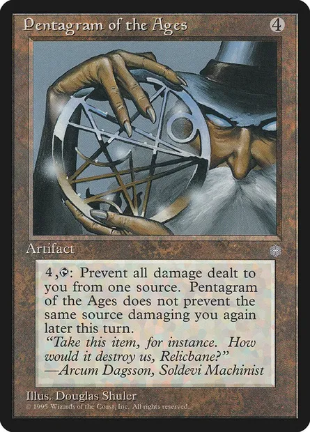 Pentagramme des temps anciens, carte Magic ICE 332 — extension Ere Glaciaire
