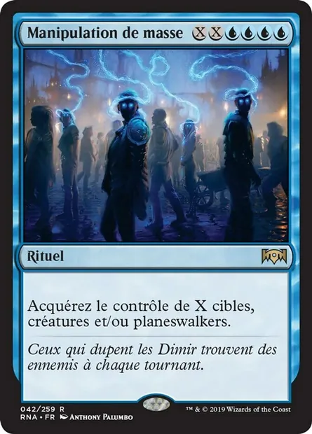 Manipulation de masse, carte Magic RNA 42 — extension L'allégeance de Ravnica
