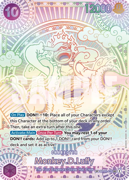 Monkey D. Luffy, carte One Piece OP05-119 — extension AWAKENING OF THE NEW ERA