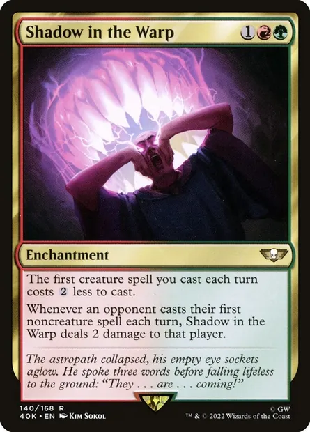 Shadow in the Warp, Magic card 40K 140 — Warhammer 40,000 Commander set