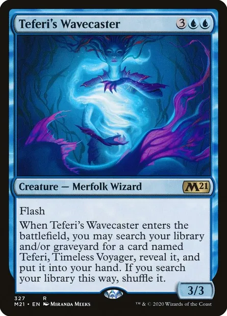 Teferi's Wavecaster, Magic card M21 327 — Core Set 2021 set