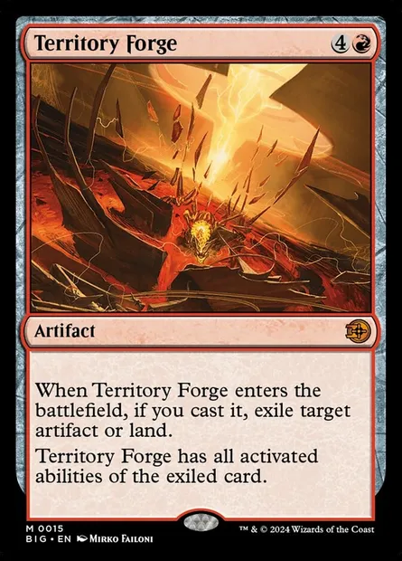 Territory Forge, Magic card BIG 15 — The Big Score set