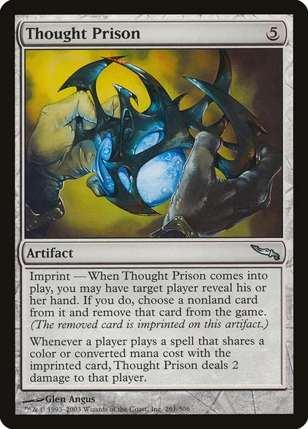 Thought Prison, Magic card MRD 261 — Mirrodin set