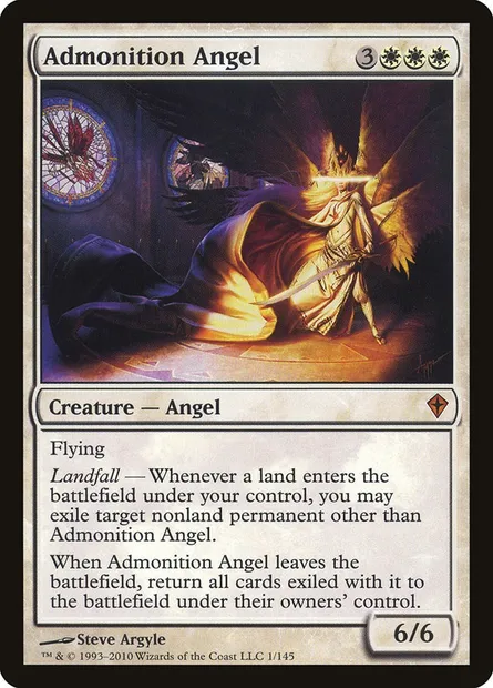 Admonition Angel, Magic card WWK 1 — Worldwake set