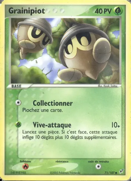 Grainipiot, carte Pokémon DX 71 — extension EX Deoxys