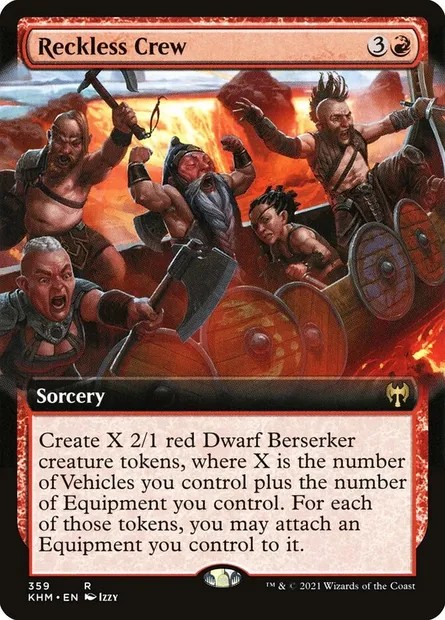 Reckless Crew, Magic card KHM 359 — Kaldheim set