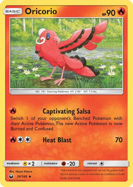 Oricorio, Pokémon card CES 30 — Celestial Storm set