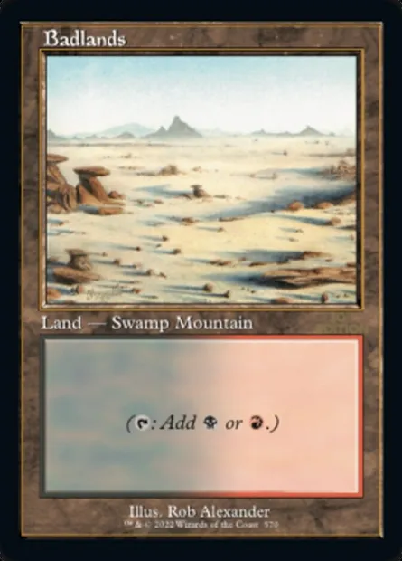 Badlands, Magic card 30A 570 — 30th Anniversary Edition set