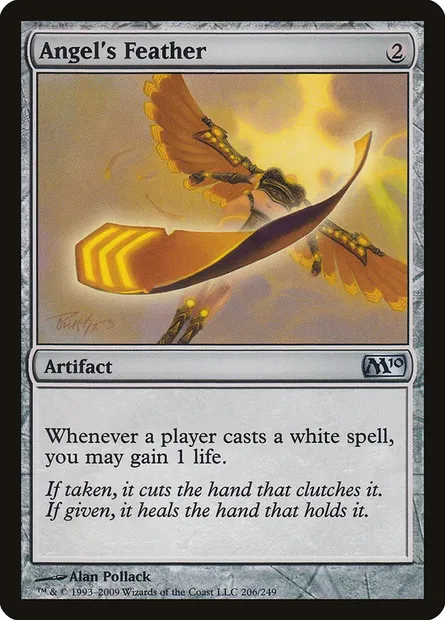 Angel's Feather, Magic card M10 206 — Magic 2010 set