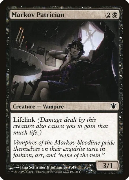 Markov Patrician, Magic card ISD 107 — Innistrad set