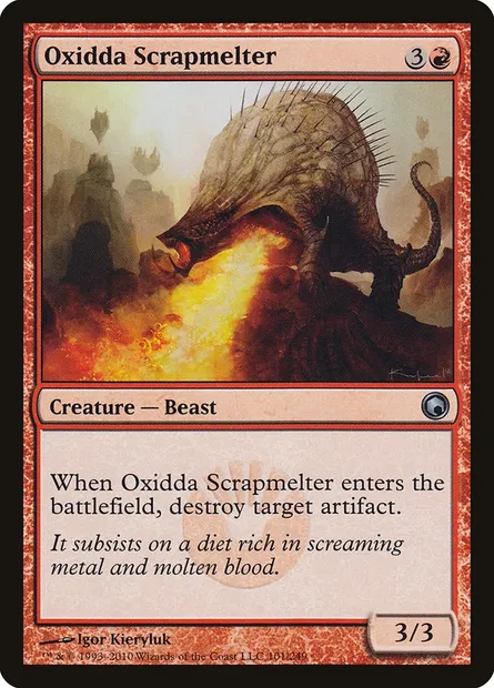 Oxidda Scrapmelter, Magic card SOM 101 — Scars of Mirrodin set