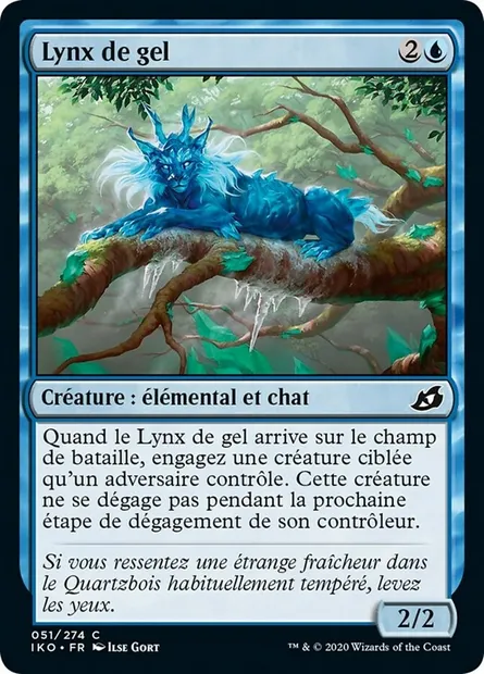 Lynx de gel, carte Magic IKO 51 — extension Ikoria: Lair of Behemoths