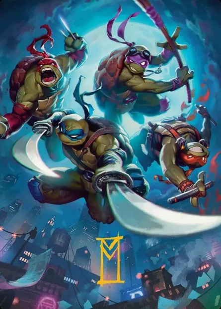 Heroes in a Half Shell // Heroes in a Half Shell, carte Magic ATMT 41 — extension Teenage Mutant Ninja Turtles Art Series