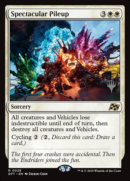 Spectacular Pileup, Magic card PDFT 29p — Aetherdrift Promos set