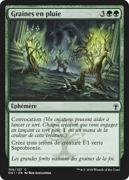 Graines en pluie, carte Magic GK1 106 — extension GRN Guild Kit