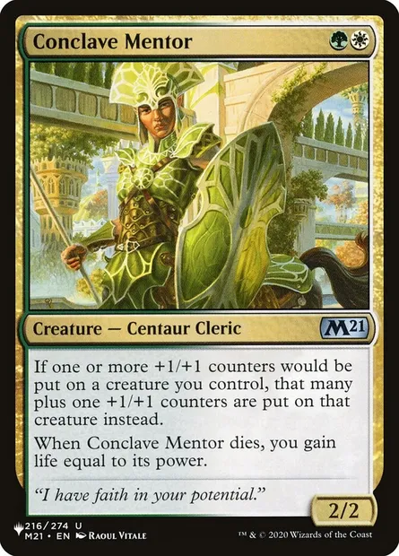 Mentor du Conclave, carte Magic PLST M21-216 — extension The List
