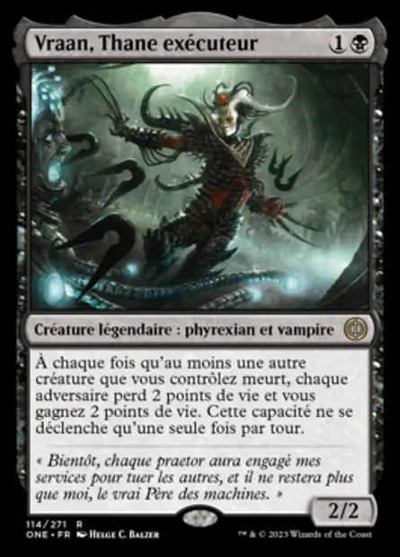 Vraan, Thane exécuteur, carte Magic ONE 114 — extension Tous Phyrexians