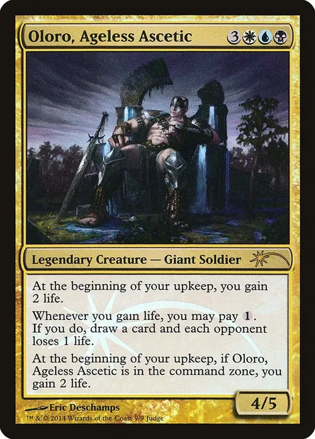 Oloro, ascète sans âge, carte Magic J14 9 — extension Judge Gift Cards 2014
