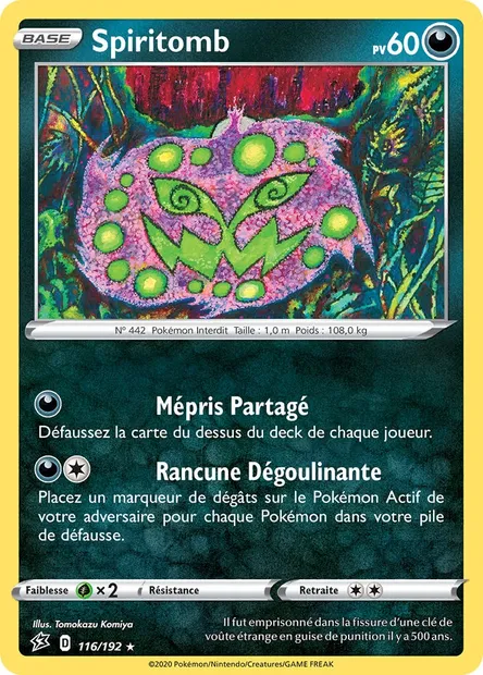Spiritomb, carte Pokémon RCL 116 — extension Clash des Rebelles