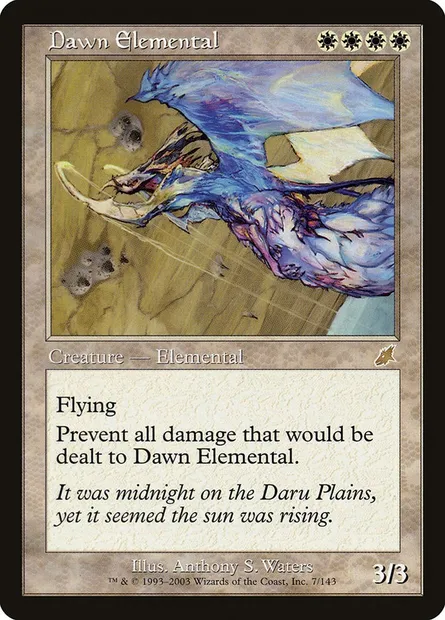 Dawn Elemental, Magic card SCG 7 — Scourge set