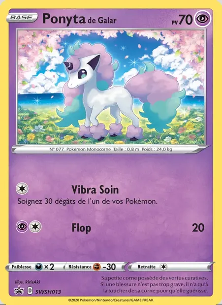 Ponyta de Galar, carte Pokémon SWSH 013 — extension Promo SWSH