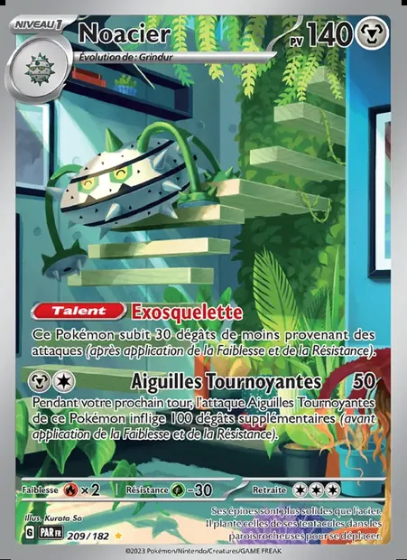 Noacier, carte Pokémon PAR 209 — extension Faille Paradoxe