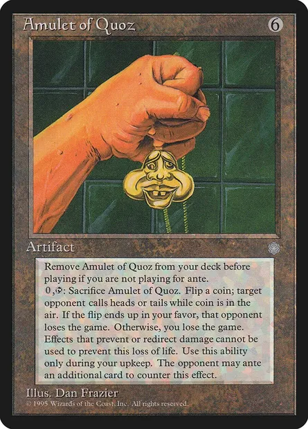 Amulette saugrenue, carte Magic ICE 308 — extension Ere Glaciaire