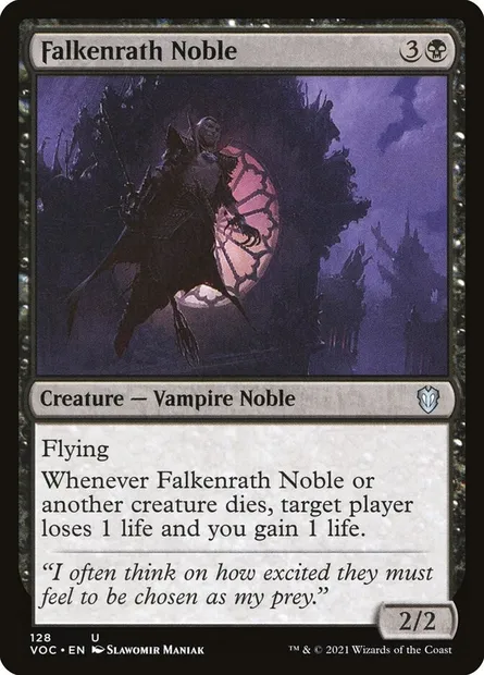 Falkenrath Noble, Magic card VOC 128 — Crimson Vow Commander set