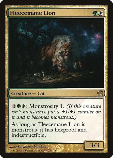 Fleecemane Lion, Magic card THS 193 — Theros set