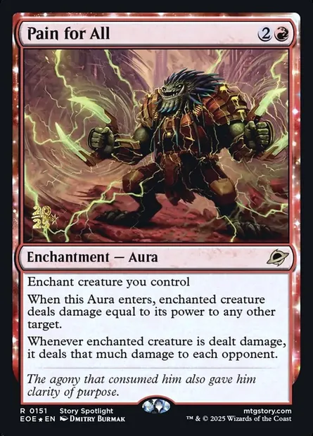 Pain for All, Magic card PEOE 151s — Edge of Eternities Promos set