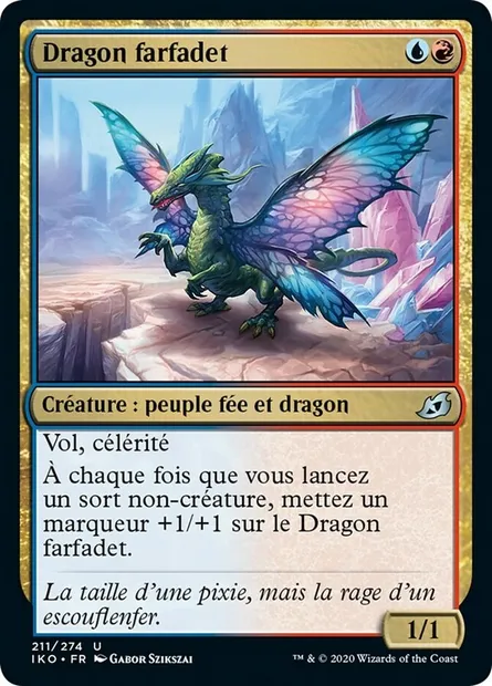 Dragon farfadet, carte Magic IKO 211 — extension Ikoria: Lair of Behemoths
