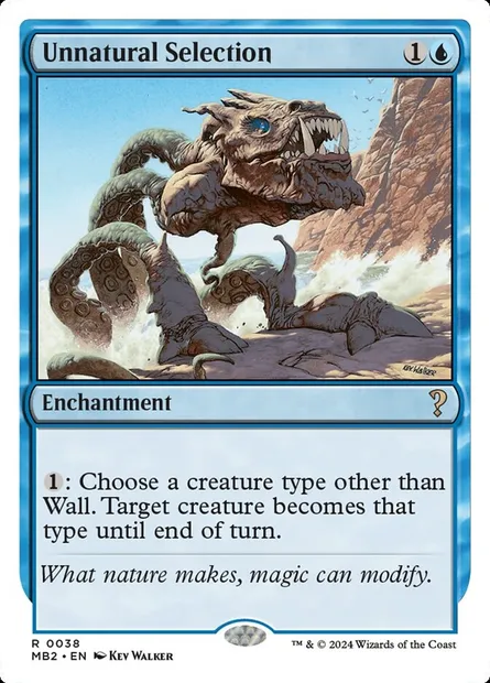 Unnatural Selection, Magic card MB2 38 — Mystery Booster 2 set