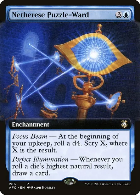 Netherese Puzzle-Ward, Magic card AFC 286 — Forgotten Realms Commander set