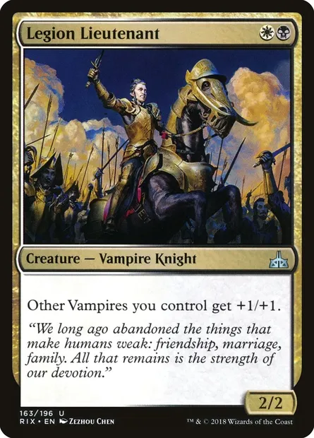 Legion Lieutenant, Magic card RIX 163 — Rivals of Ixalan set