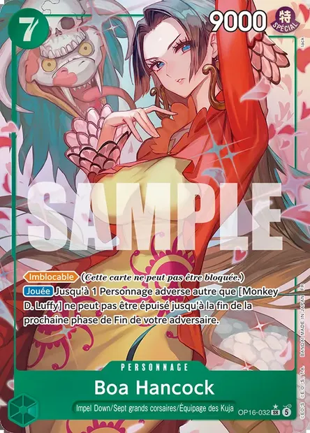 Boa Hancock, carte One Piece OP16-032 — extension L'HEURE DE LA BATAILLE DÉCISIVE