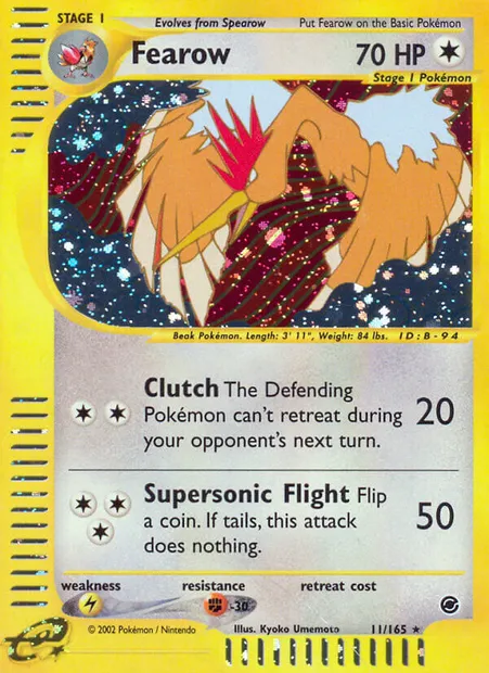 Fearow, Pokémon card EX 11 — Expedition Base Set set