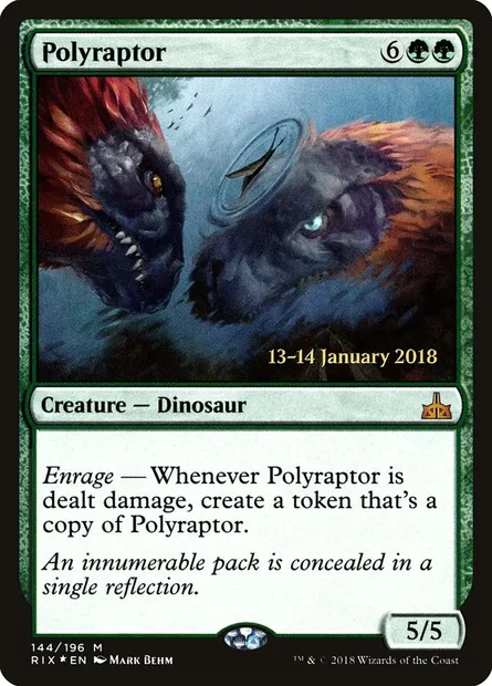 Polyraptor, Magic card PRIX 144s — Rivals of Ixalan Promos set