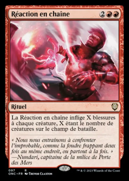 Réaction en chaîne, carte Magic ONC 97 — extension Phyrexia: All Will Be One Commander