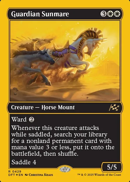 Guardian Sunmare, Magic card DFT 429 — Aetherdrift set