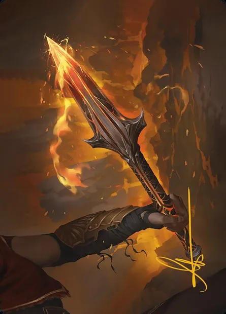 The Spear of Leonidas // The Spear of Leonidas, carte Magic AACR 4 — extension Assassin's Creed Art Series